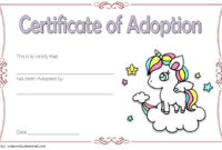 Unicorn Adoption Certificate Templates 7 Wonderful For Free Stuffed Animal Birth Certificate Templates