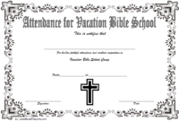 Vbs Attendance Certificate Template 7 Luxurious Designs Within Printable Vbs Certificates Free