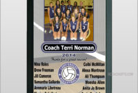 Volleyball Team Roster Plaque Throughout Awesome Volleyball Tournament Certificate 8 Epic Template Ideas