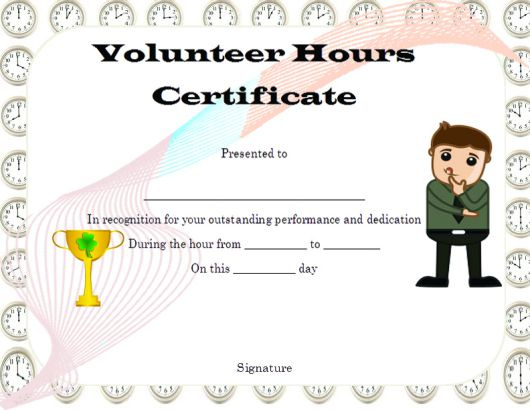 Volunteer Award Certificate Template Just Bcause Intended For Best Volunteer Of The Year Certificate Template