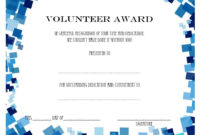 Volunteer Certificate Templates 10 Best Designs Free Pertaining To Certificate Of Job Promotion Template 7 Ideas