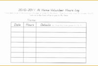 Volunteer Hours Log Template Excel Unique Form Templates Intended For Amazing Volunteer Hours Log Sheet Template