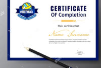 Wallyball Volleyball Certificate Templates Volley Choices With Best Volleyball Certificate Templates