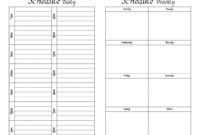 Weekly Hourly Schedule Template Shatterlion Regarding Amazing Weekly Agenda Template Notion