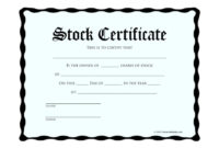 What Is A Share Certificate Or Stock Certificate Eqvista With Best Template Of Share Certificate