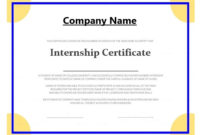 Work Experience Certificate Templates Best Samples Inside Amazing Template Of Experience Certificate