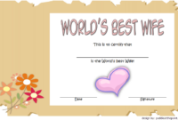 World'S Best Wife Certificate Template Free 7 Beautiful With Regard To Love Certificate Templates