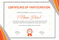 Wrestling Participation Certificate Design Template In Psd Intended For Best Participation Certificate Templates Free Download