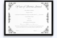 Years Of Service Award 04 Word Layouts For Award Certificate Templates Word 2007