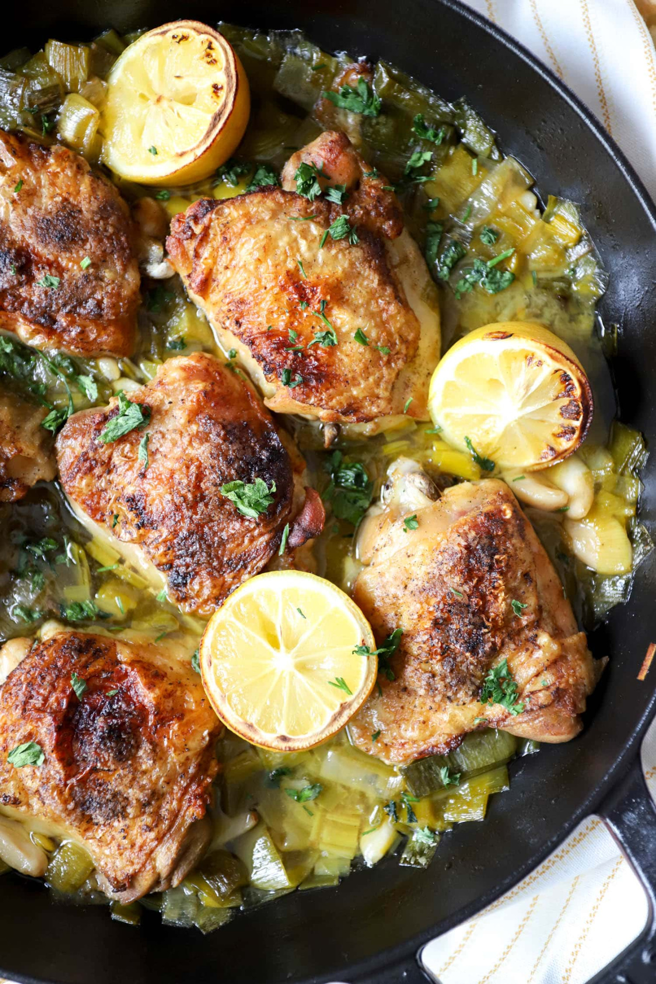 Braised Chicken and Leeks Braised Chicken and Leeks