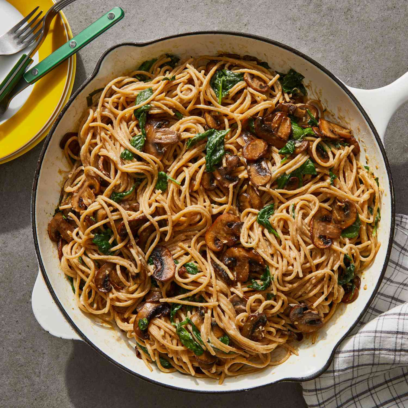 Creamy Mushroom & Spinach Pasta Creamy Mushroom & Spinach Pasta
