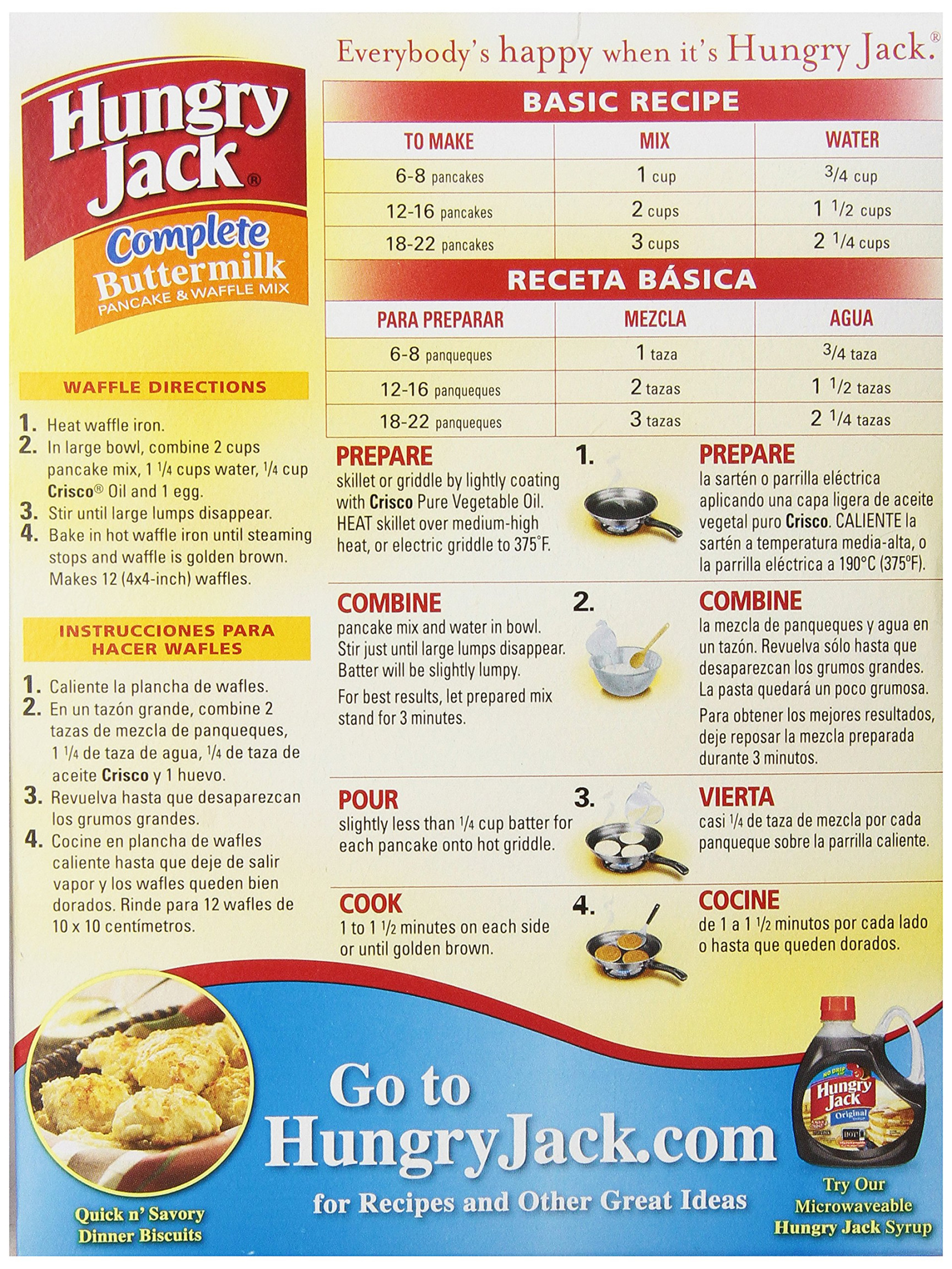 Hungry Jack Complete Buttermilk Pancake Mix, oz : Amazon Hungry Jack Complete Buttermilk Pancake Mix, oz : Amazon