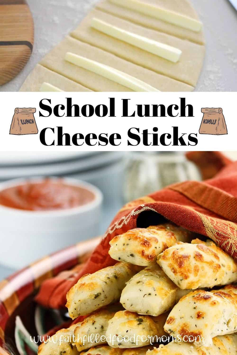 BEST Cheese Stuffed Breadsticks Recipe for School Lunches • Faith BEST Cheese Stuffed Breadsticks Recipe for School Lunches • Faith