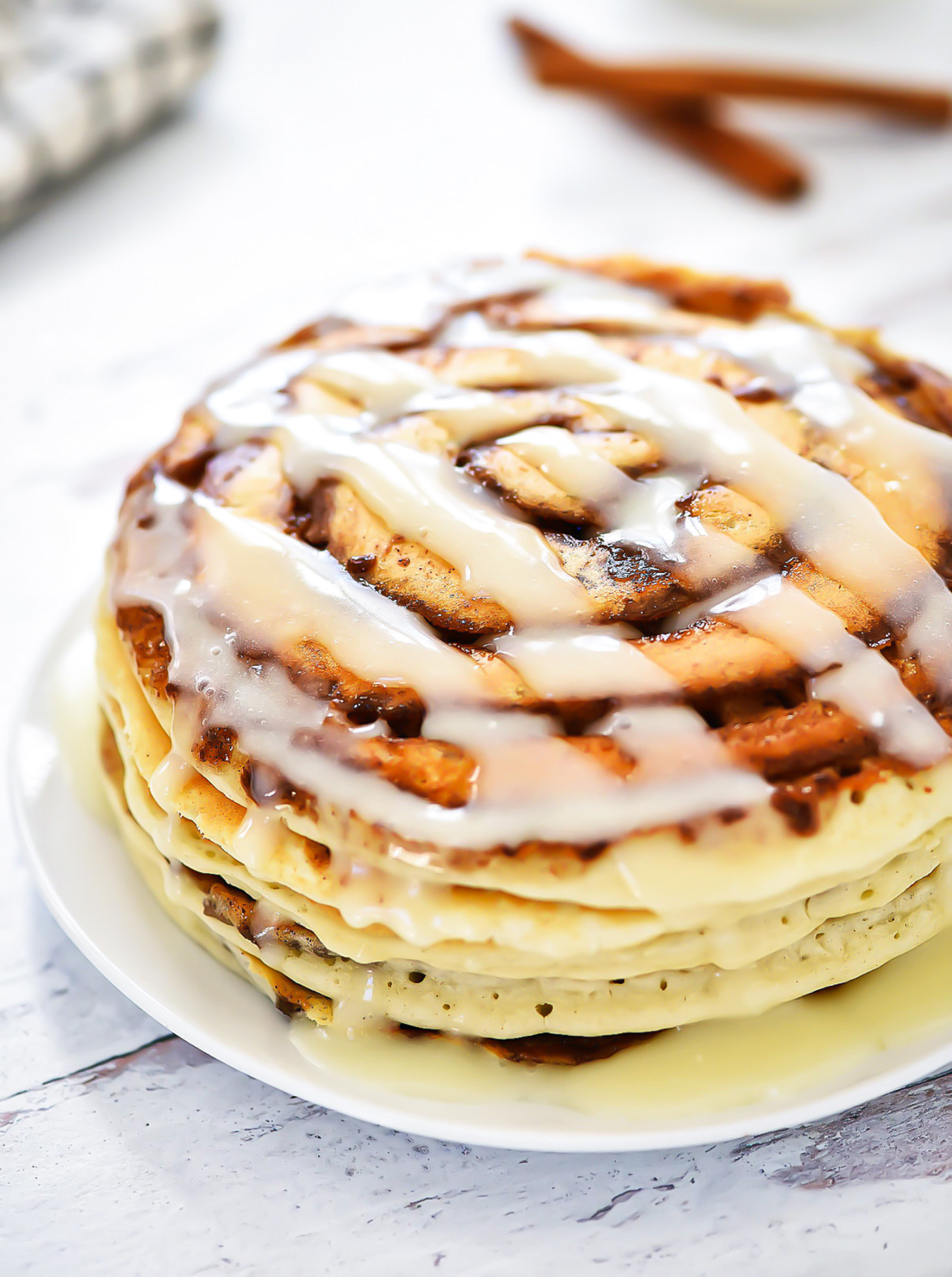 Cinnamon Roll Pancakes Cinnamon Roll Pancakes