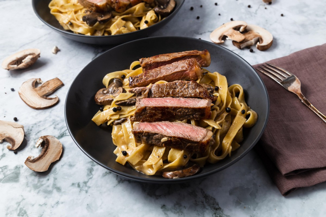 Creamy Steak Fettuccine Creamy Steak Fettuccine