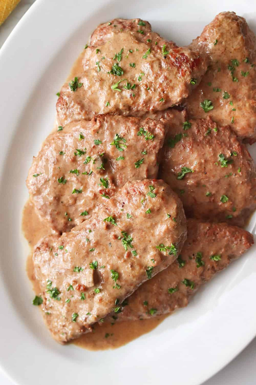 Crock Pot Cube Steak with Cream of Mushroom Soup Gravy Crock Pot Cube Steak with Cream of Mushroom Soup Gravy