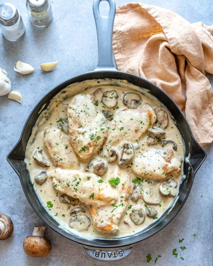 Easy Creamy Mushroom Chicken Recipe Healthy Fitness Meals Easy Creamy Mushroom Chicken Recipe Healthy Fitness Meals