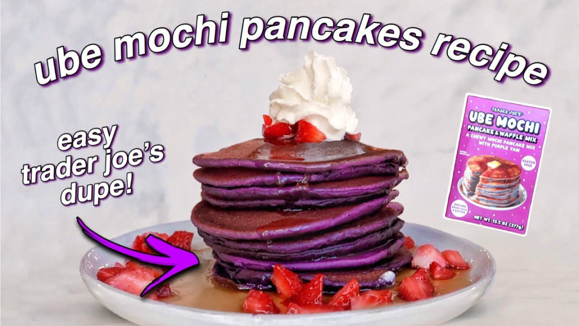 Easy UBE MOCHI PANCAKES Recipe From Scratch Inspired By Trader Joe’s Mix! (Gluten-Free) Easy UBE MOCHI PANCAKES Recipe From Scratch Inspired By Trader Joe’s Mix! (Gluten-Free)