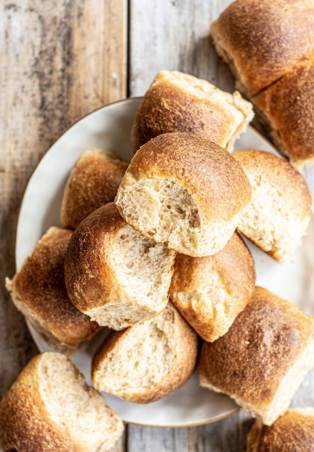 Fluffy Whole Wheat Dinner Rolls - Baking With Butter Fluffy Whole Wheat Dinner Rolls - Baking With Butter