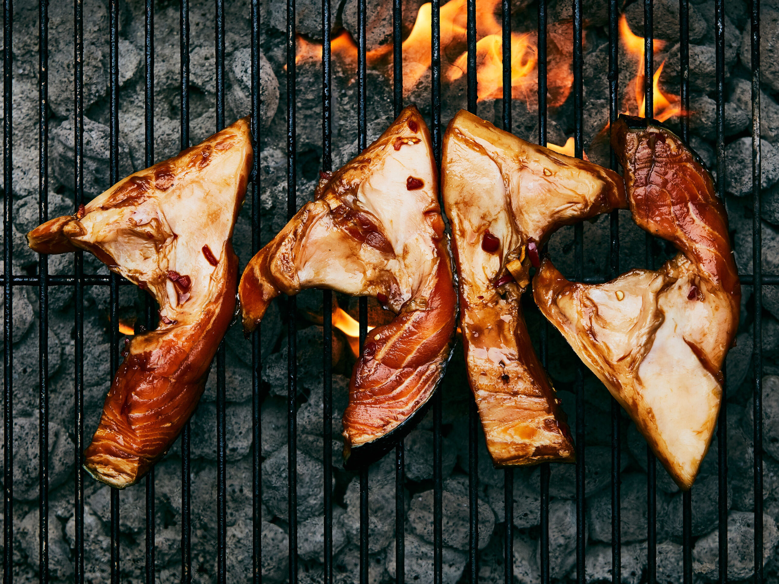 Grilled Salmon Collars Grilled Salmon Collars