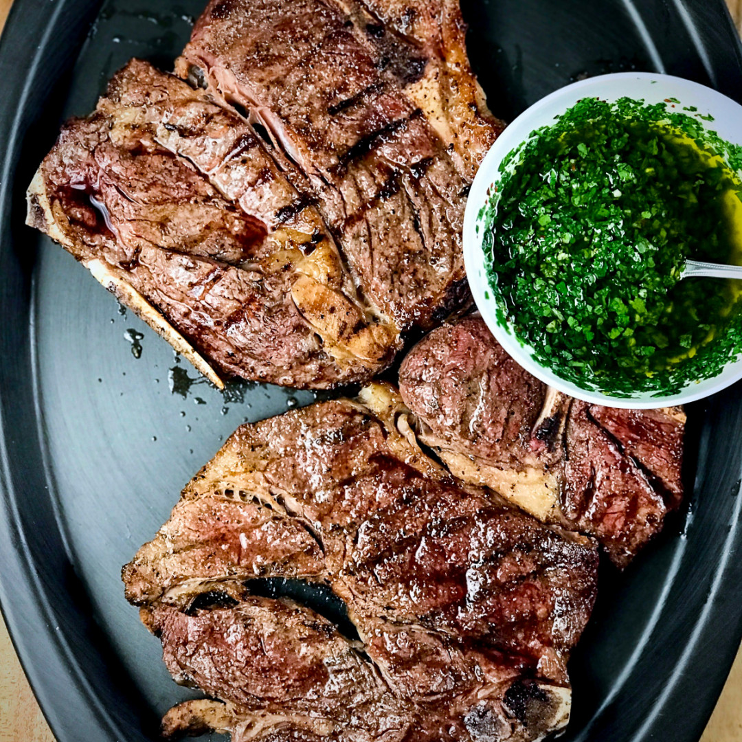 Grilled Thin -Bone Chuck Steaks Grilled Thin -Bone Chuck Steaks