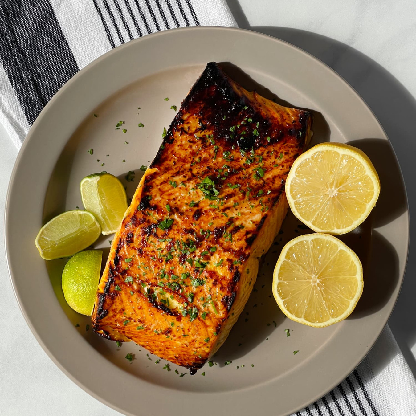 Lemony Saffron-Honey Salmon Lemony Saffron-Honey Salmon