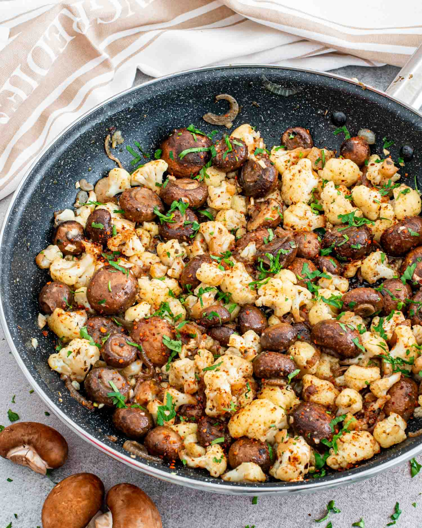 Mushroom Cauliflower Skillet Mushroom Cauliflower Skillet