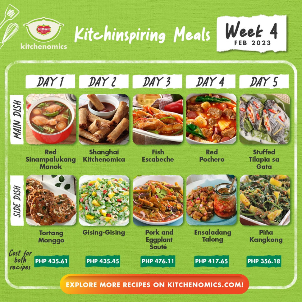 Pinoy Main + Side Dish Combo Ideas Under Php l Feb : Week