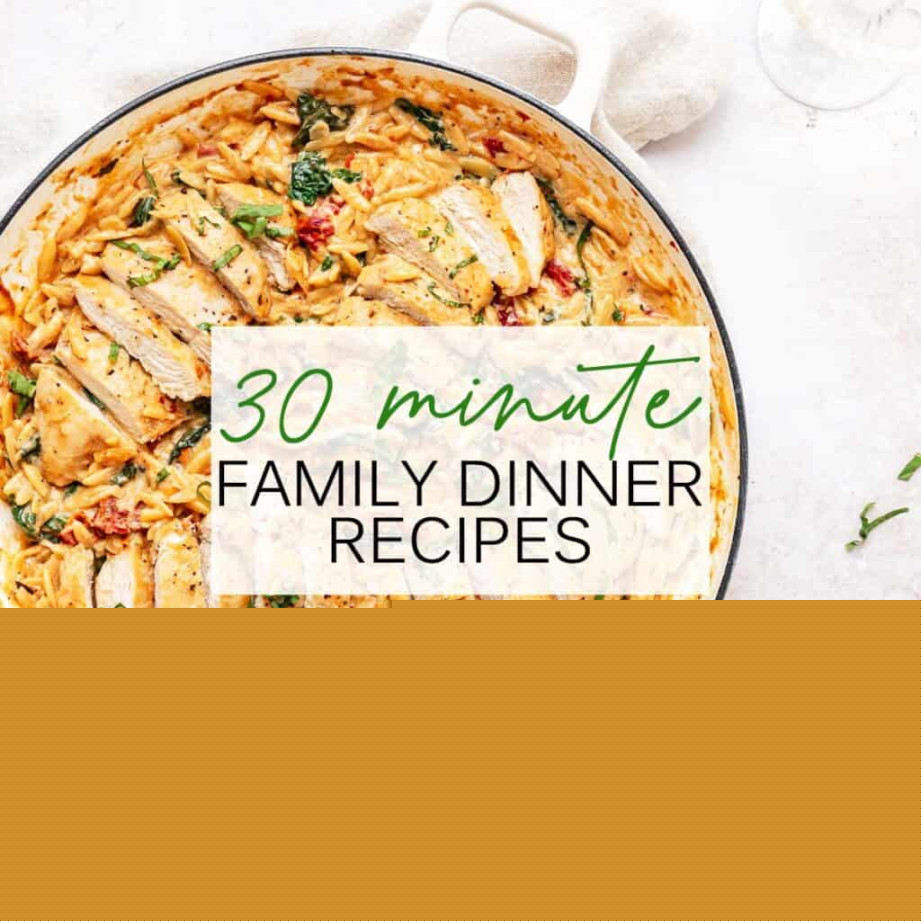+ Quick and Easy Family Dinner Recipes (In Minutes or Less + Quick and Easy Family Dinner Recipes (In Minutes or Less
