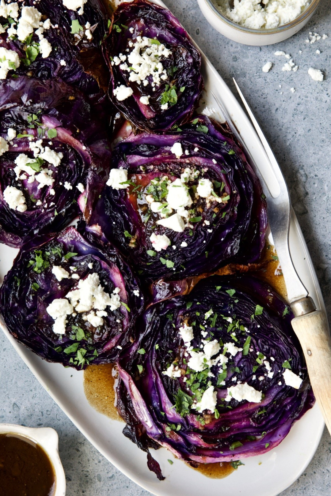 Roasted Red Cabbage Steaks Recipe Roasted Red Cabbage Steaks Recipe