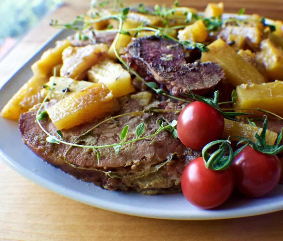 Slow Cook Pineapple Ham Steak Recipe  Homemade Food Junkie