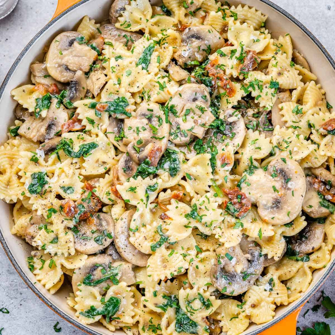 Spinach and Mushroom Pasta