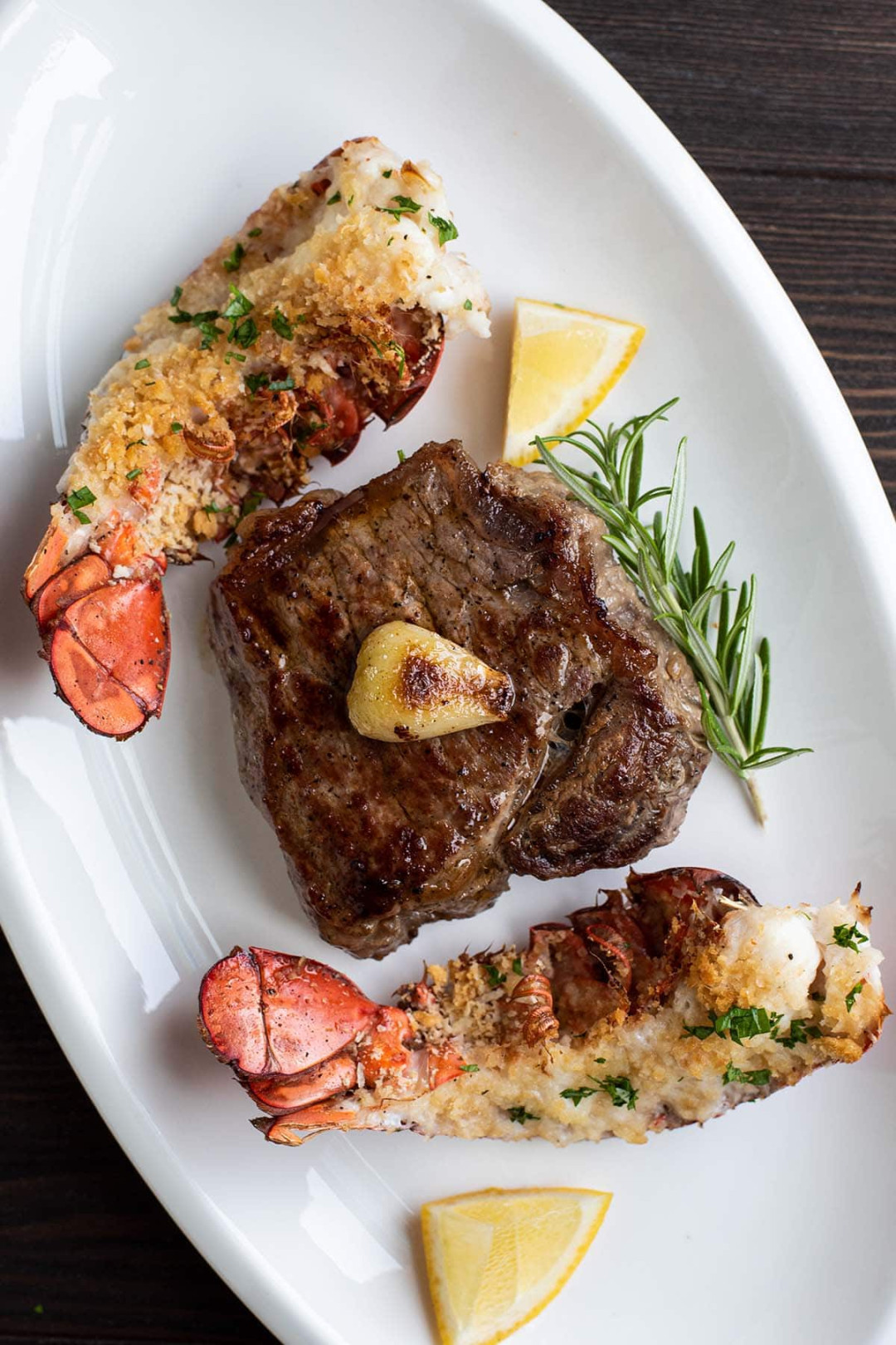 Steak and Lobster Tails: Surf and Turf for Two