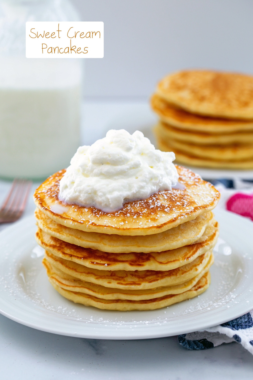 Sweet Cream Pancakes Recipe - We are not Martha Sweet Cream Pancakes Recipe - We are not Martha